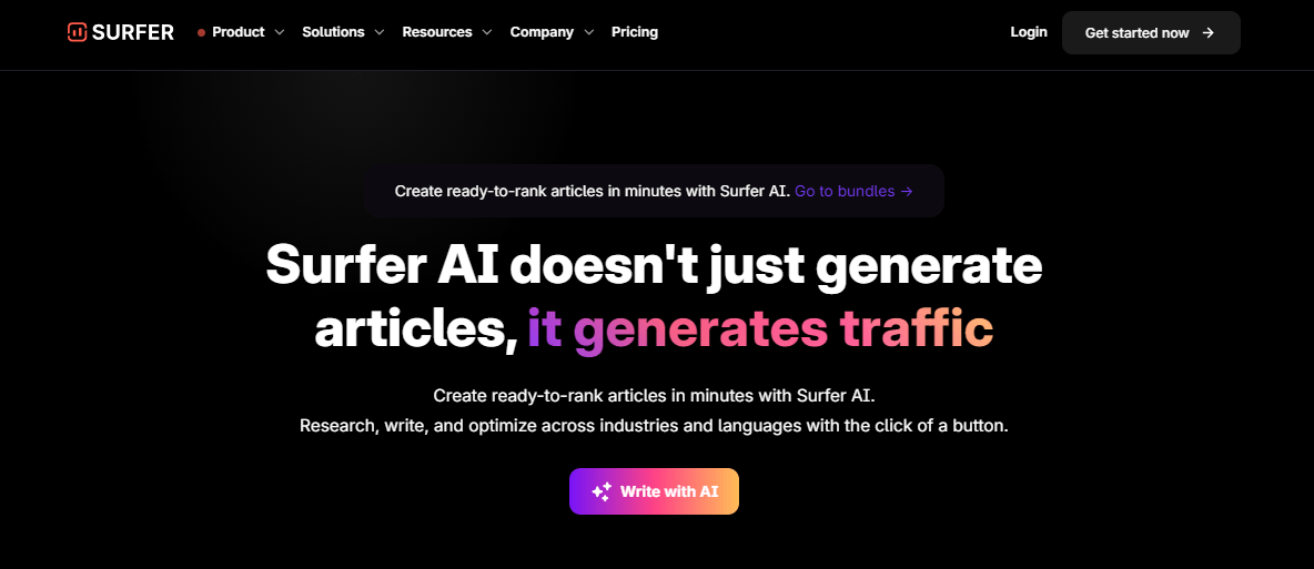 Surfer AI - Automated Blogging