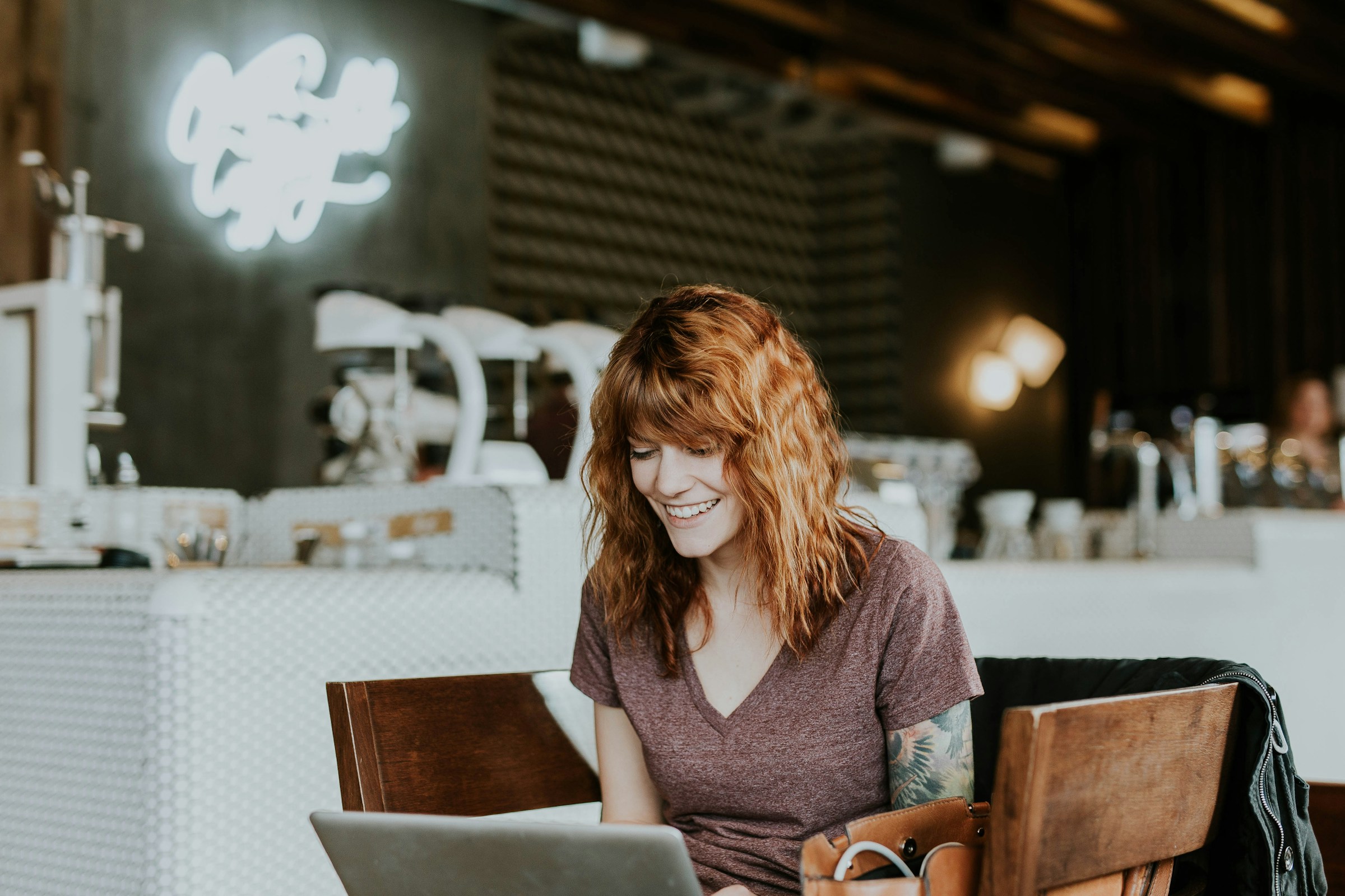 woman in a cafe - Auto Publish