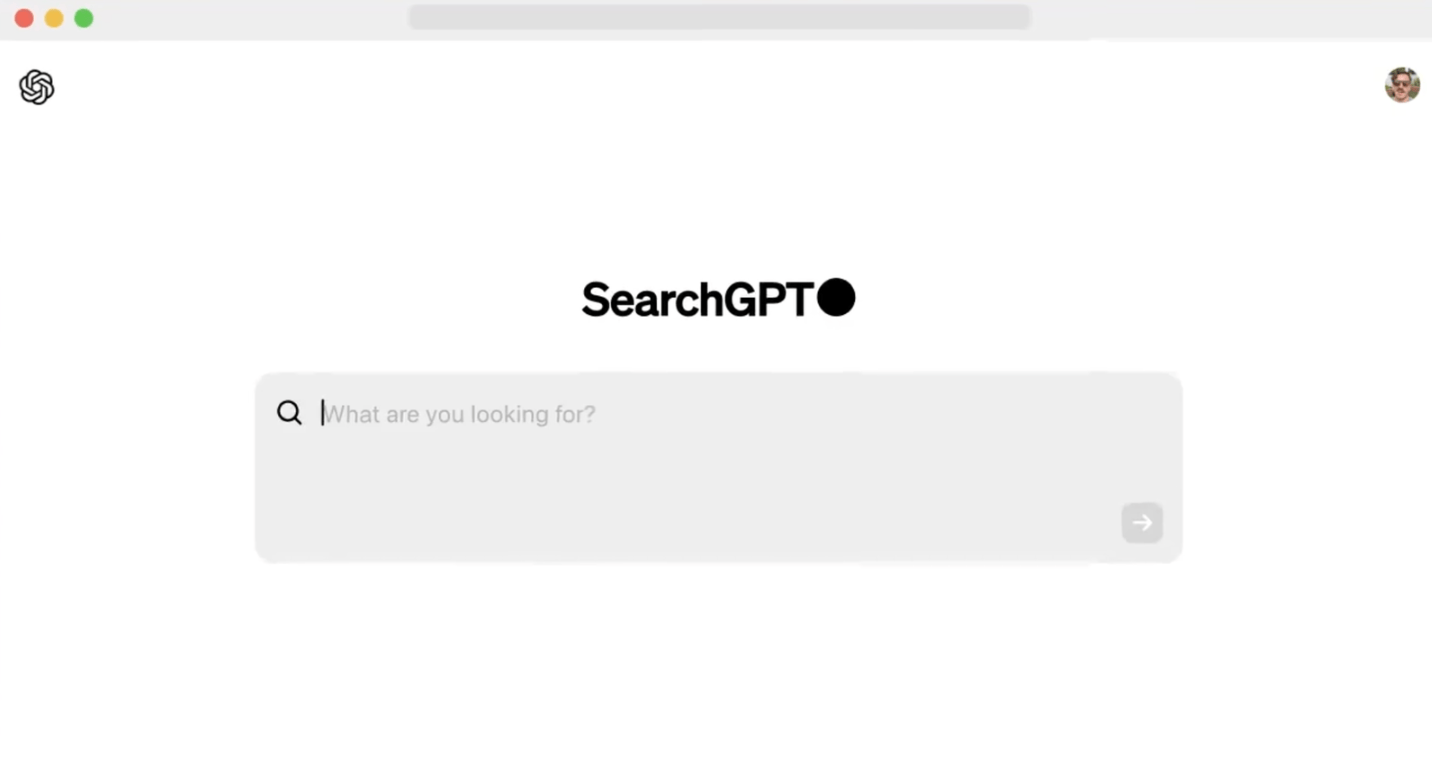 how searchgpt looks like