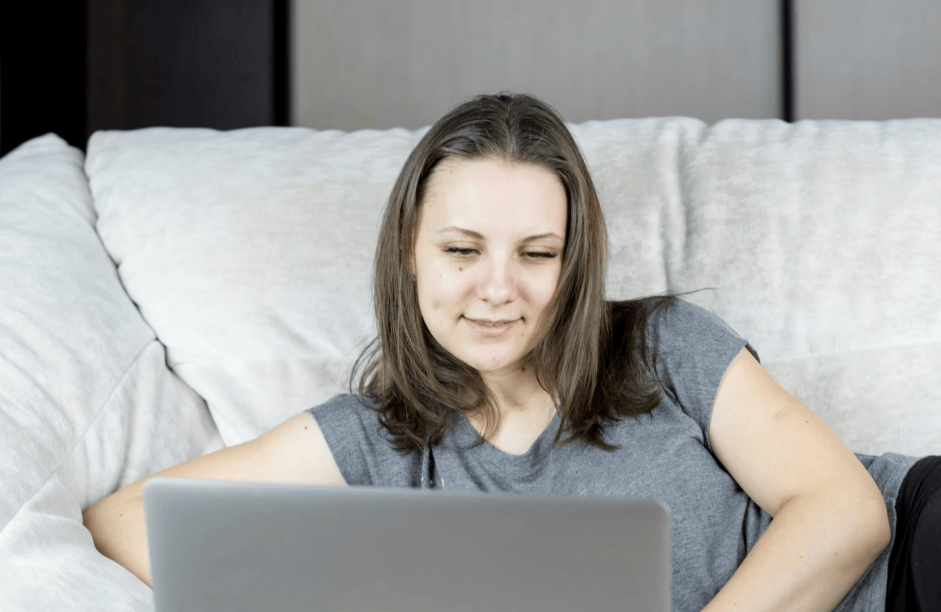 woman working with SEO Content Writing Software