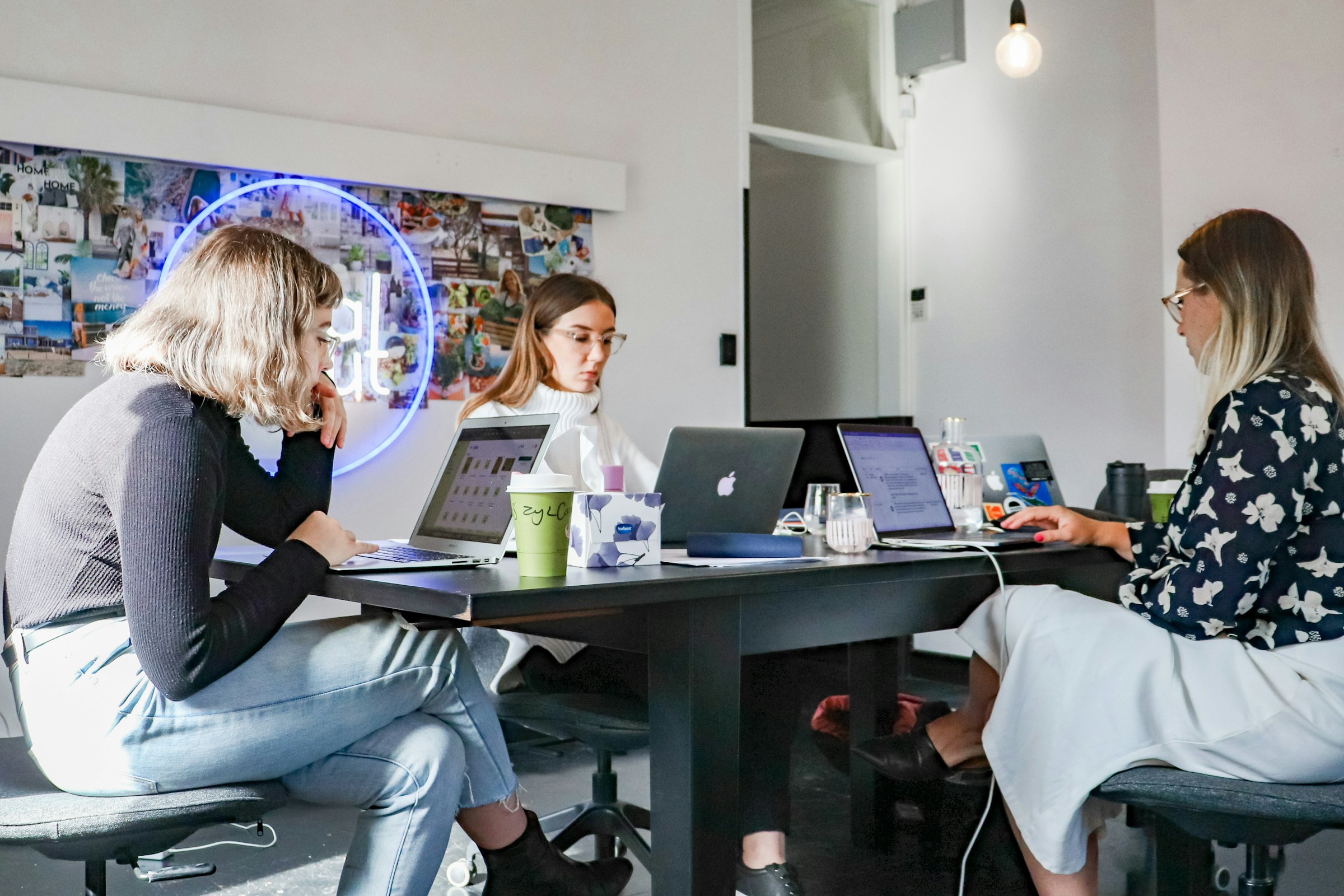 Women Using Laptop - AI Content Management