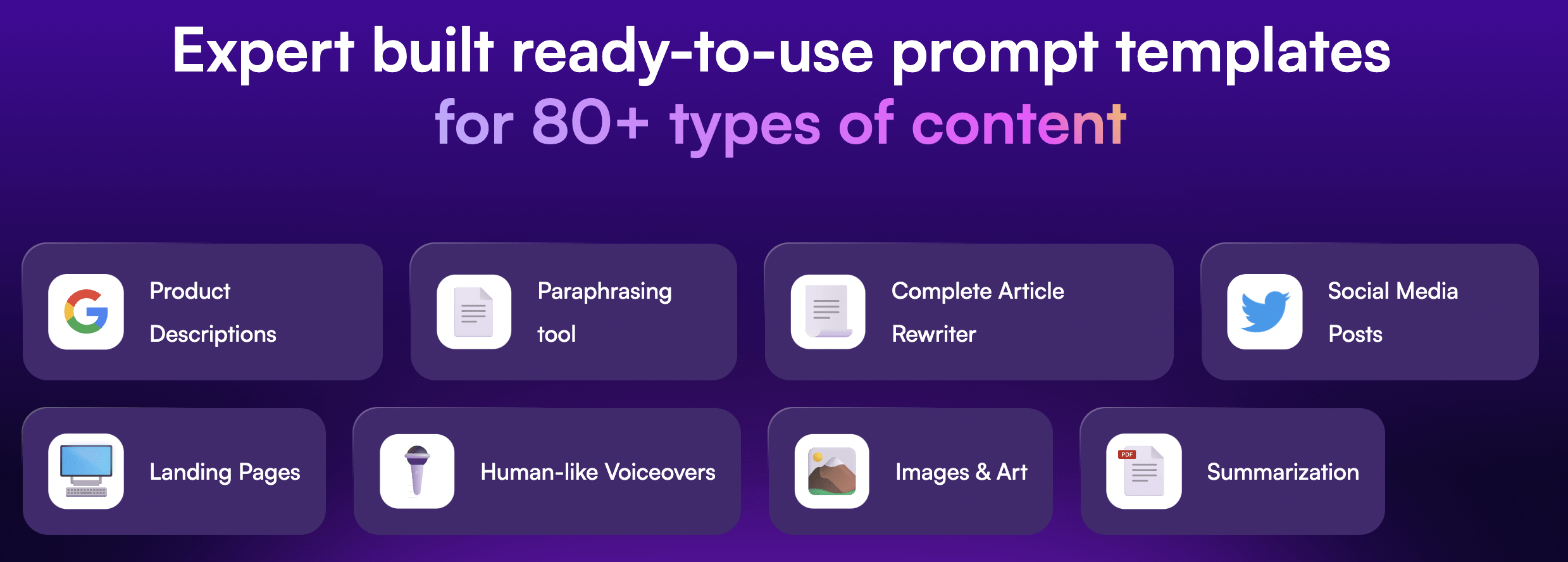 Use cases of writesonic - Writesonic Alternatives